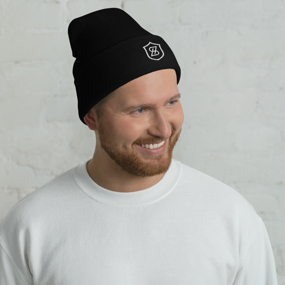 Men's Embroidered Cuffed Beanie